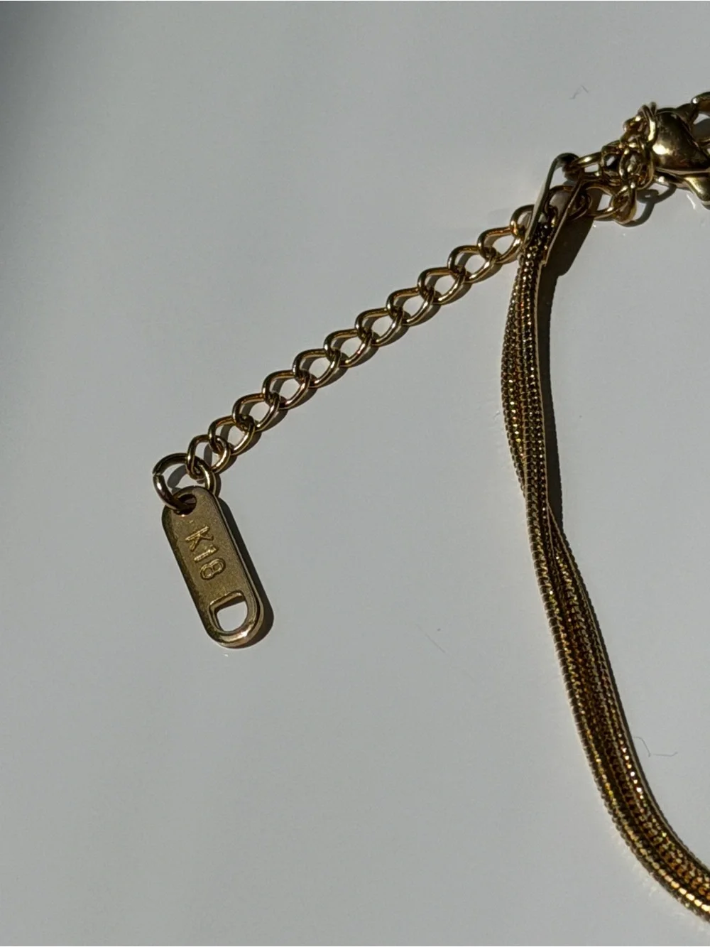 Gold Double Snake Chain Knot Bracelet | Dainty Minimalist Jewelry